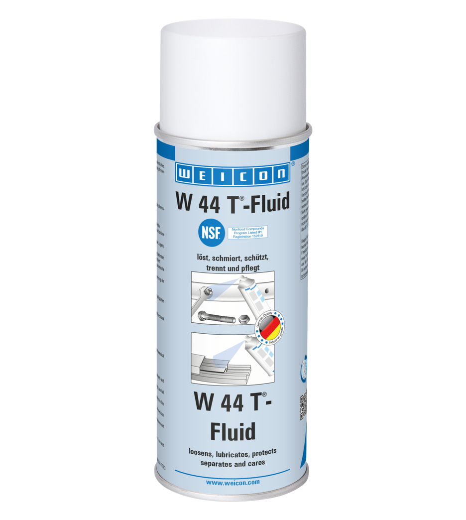 Spray W 44 T®-Fluid | óleo lubrificante e multifuncional para o sector alimentar NSF H1