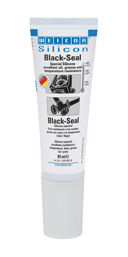 Silicone Especial Black-Seal | vedante permanentemente elástico para áreas resistentes a óleo ou gordura