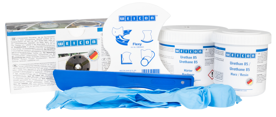 Uretano 85 | composto de reparação e revestimento de poliureia pastosa, conjunto de trabalho