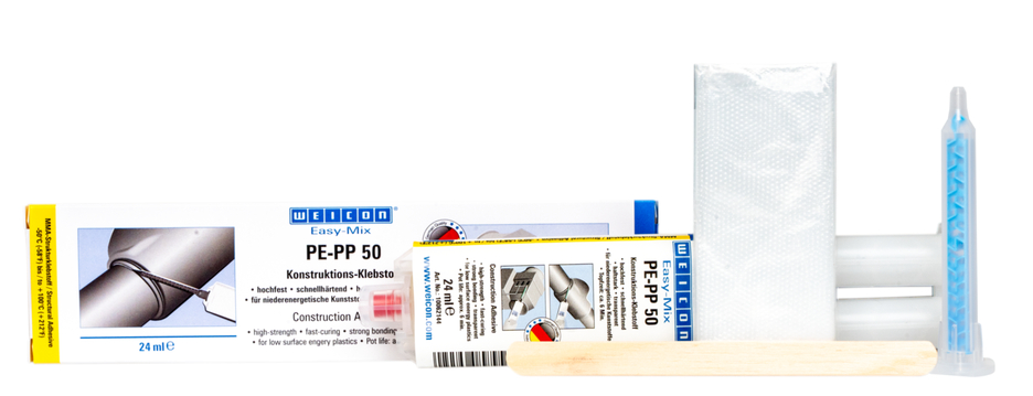 Adesivo Acrílico Estrutural Easy-Mix PE-PP 50 | adesivo de construção à base de acrilato de metilo para plásticos especiais