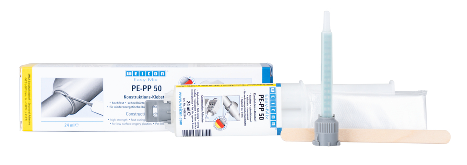 Adesivo Acrílico Estrutural Easy-Mix PE-PP 50 | adesivo de construção à base de acrilato de metilo para plásticos especiais