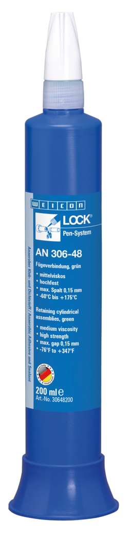 WEICONLOCK® AN 306-48 Retentor de Montagens Cilíndricas | resistência elevada, resistente a temperaturas elevadas, com aprovação para água potável