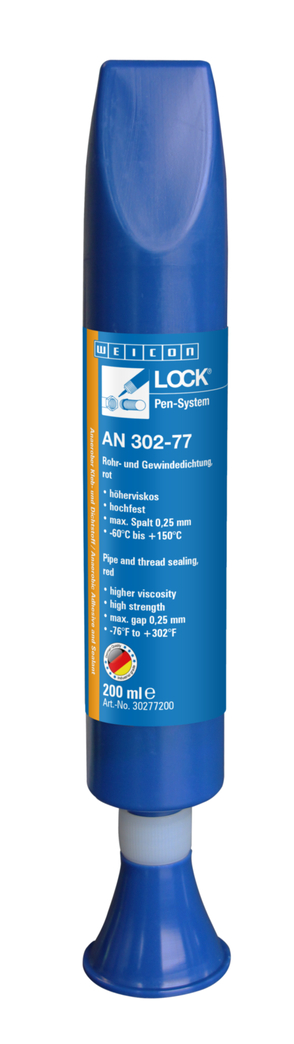 WEICONLOCK® AN 302-77 Vedante de Tubos e Roscas | para grandes peças roscadas e flanges, resistência elevada