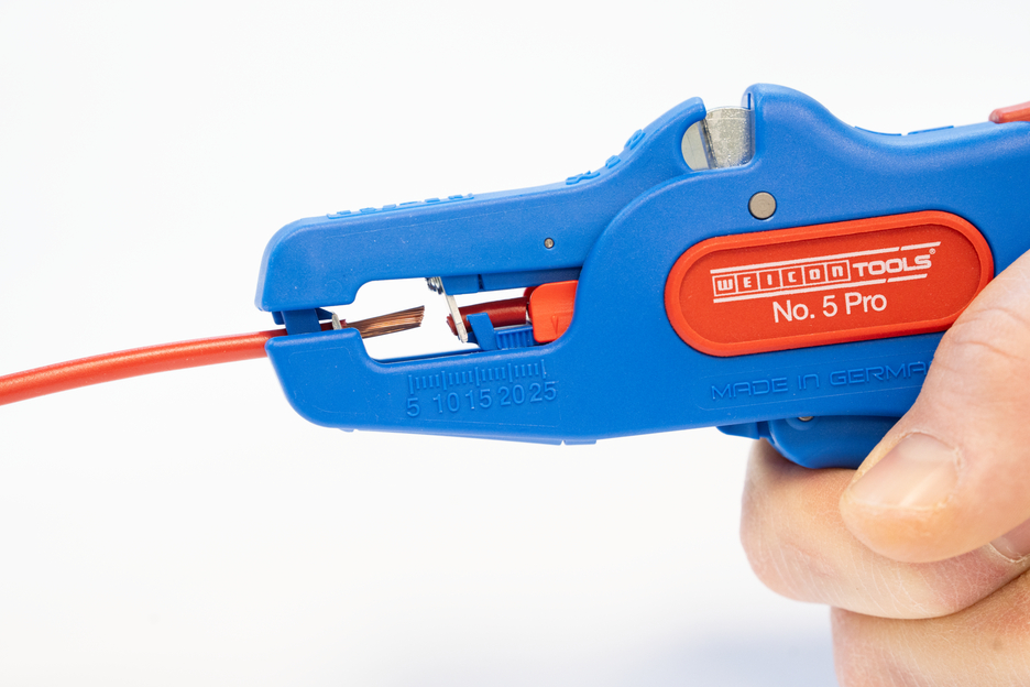 Kit de Alicate Descarnador de Isolamentos No. 5 Pro | para todos os condutores trançados e sólidos comuns I intervalo de trabalho 0,2 - 16,0 mm²