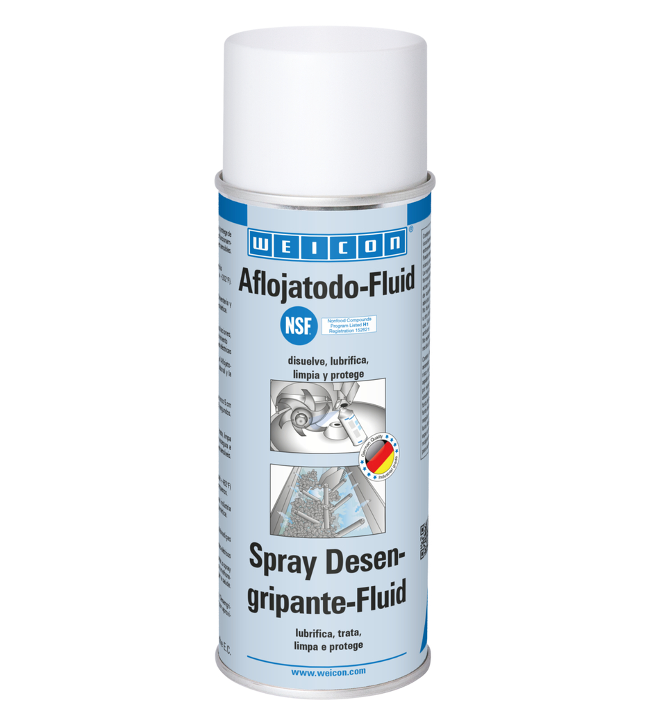 Spray Desbloqueante-Fluid | óleo de limpeza e conservação para o sector alimentar NSF H1