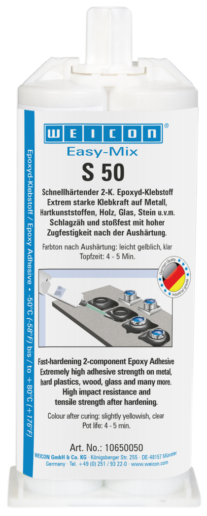 Adesivo Epóxi Easy-Mix S 50 | adesivo epóxi para trabalhos rápidos de reparação e manutenção
