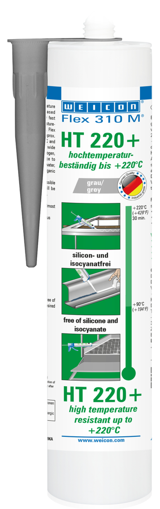 Flex 310 M® HT 220+ | adesivo e vedante à base de polímero MS com uma aderência inicial muito elevada, resistente a temperaturas até +220°C Flex 310 M® HT 220+ | adesivo e vedante à base de polímero MS com uma aderência inicial muito elevada, resistente a temperaturas até +220°C