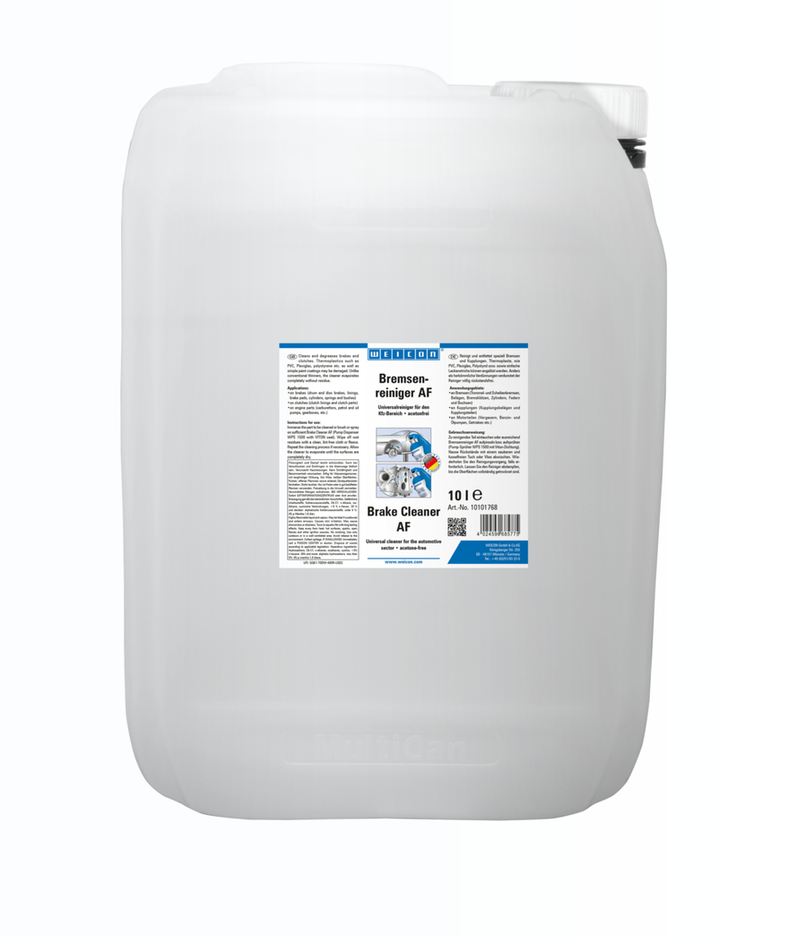 WEICON  Spray de Limpeza de Travões AF | limpeza universal livre de acetona para o sector automóvel WEICON  Spray de Limpeza de Travões AF | limpeza universal livre de acetona para o sector automóvel
