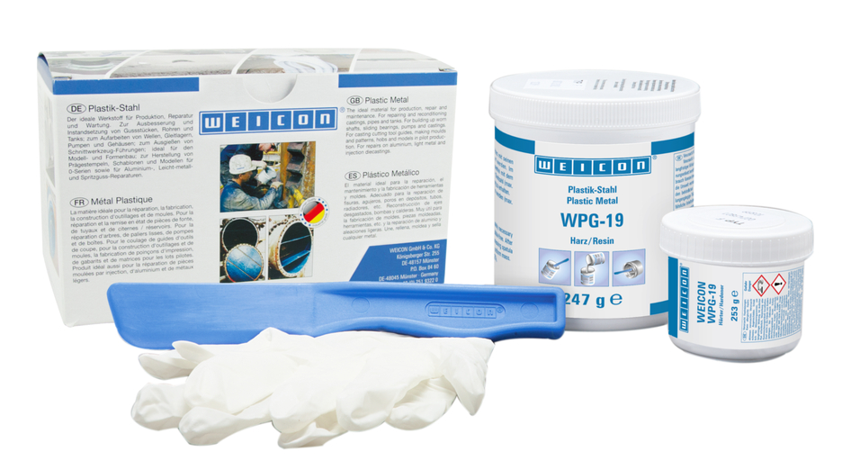 WEICON WPG-19 | Sistema de proteção contra o desgaste - protege contra a erosão e a abrasão causadas pelo impacto de partículas grossas