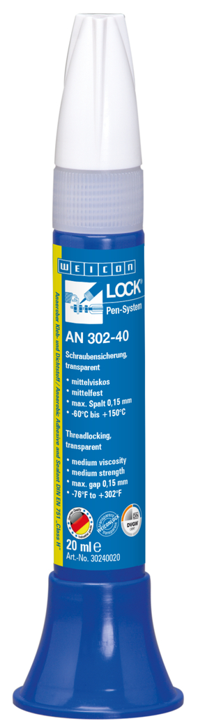 WEICONLOCK® AN 302-40 Fixador de Parafusos | resistência média, aprovação DVGW