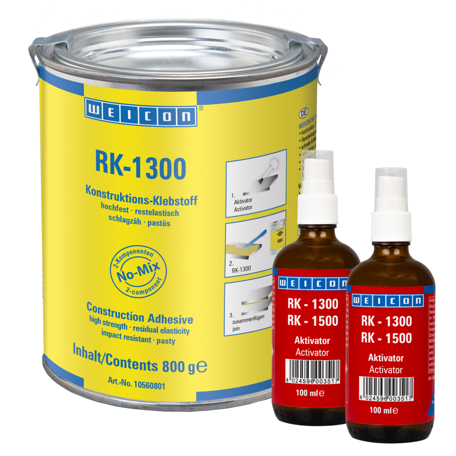 Adesivo Acrílico Estrutural RK-1300 | adesivo estrutural acrílico, adesivo pastoso No-Mix