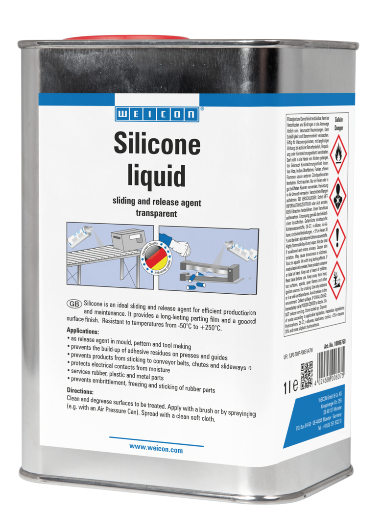 Líquido Silicone | lubrificante e agente desmoldante