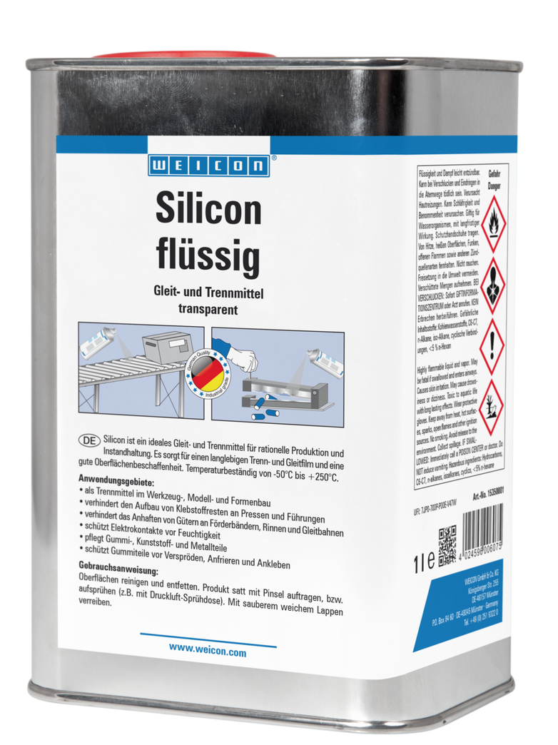 Líquido Silicone | lubrificante e agente desmoldante