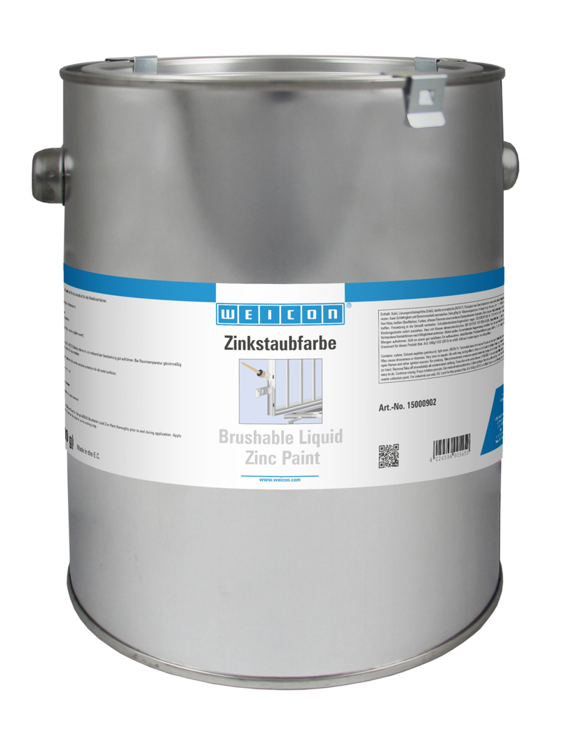 Tinta de Zinco Líquida Escovável | proteção anticorrosiva com base num revestimento de pigmentos metálicos