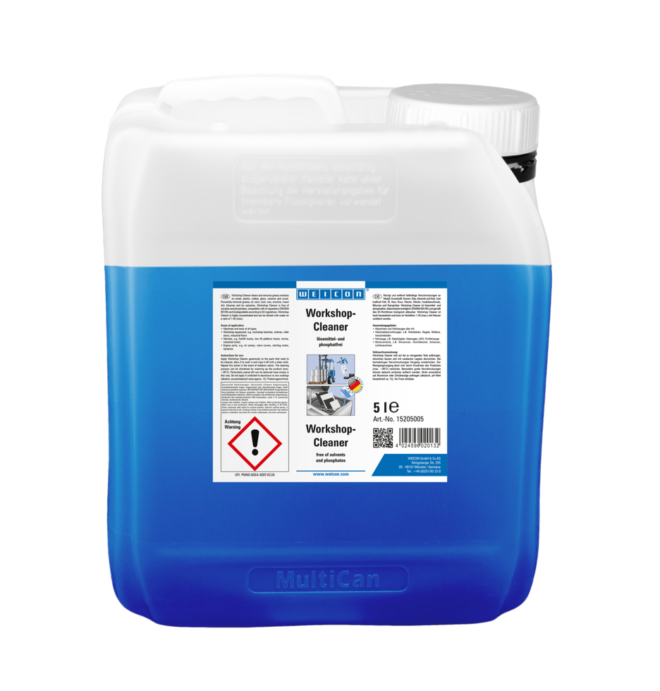 Workshop Cleaner | agente de limpeza universal sem solventes