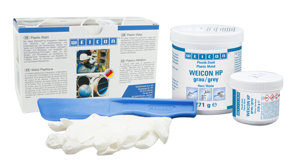 WEICON HP cinzento | Resistente a temperaturas de -35°C (-4°F) até +160°C (+176°F).