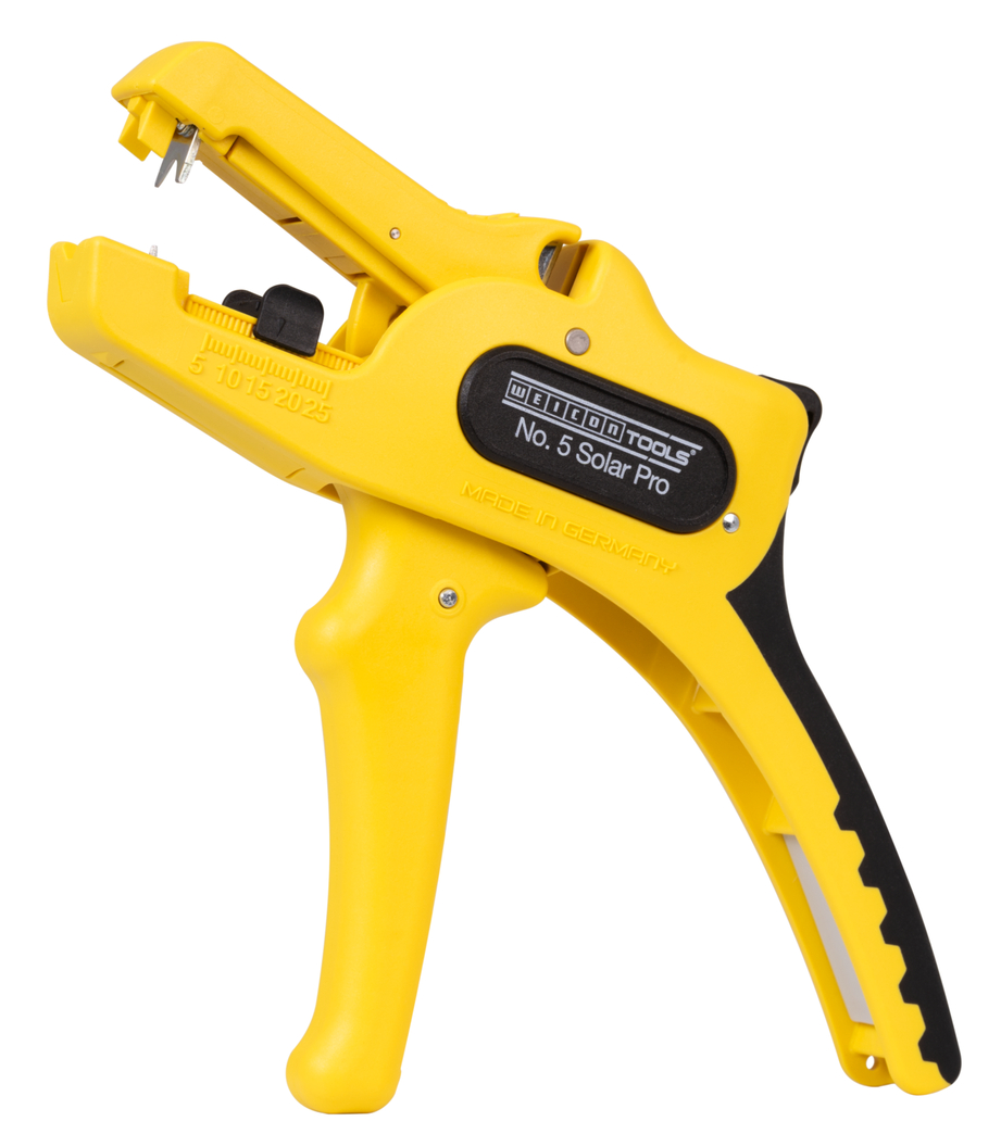 Alicate Descarnador de Isolamentos Nº 5 Solar Pro | Para esfolar e descarnar cabos fotovoltaicos comuns com uma secção transversal de 1,5-10 mm²