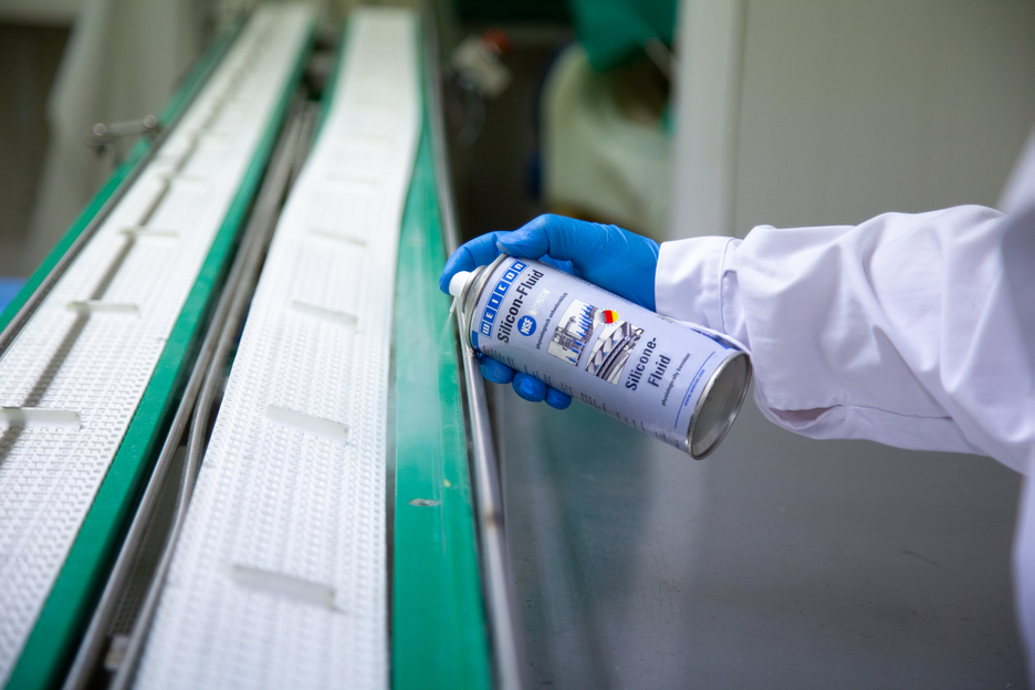 Spray de Silicone-Fluid | agentelubrificante e desmoldante para o sector alimentar NSF H1