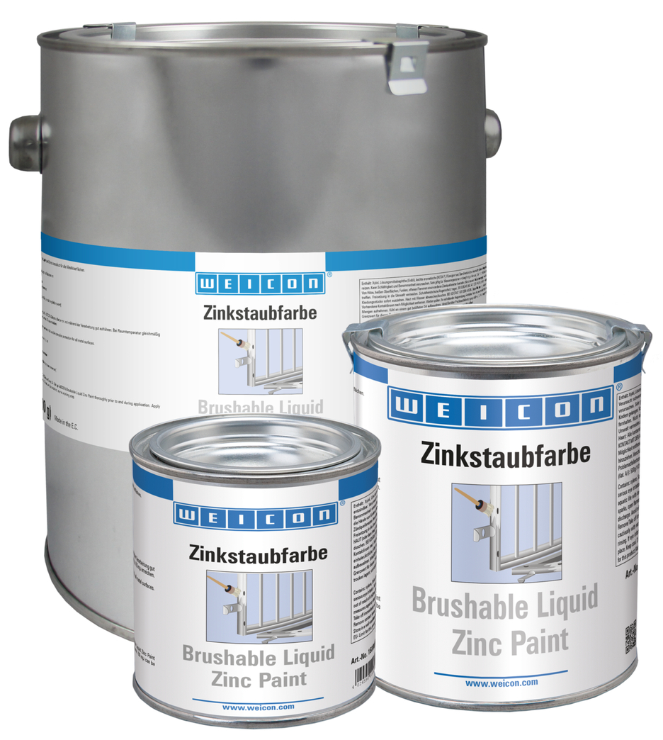 Tinta de Zinco Líquida Escovável | proteção anticorrosiva com base num revestimento de pigmentos metálicos