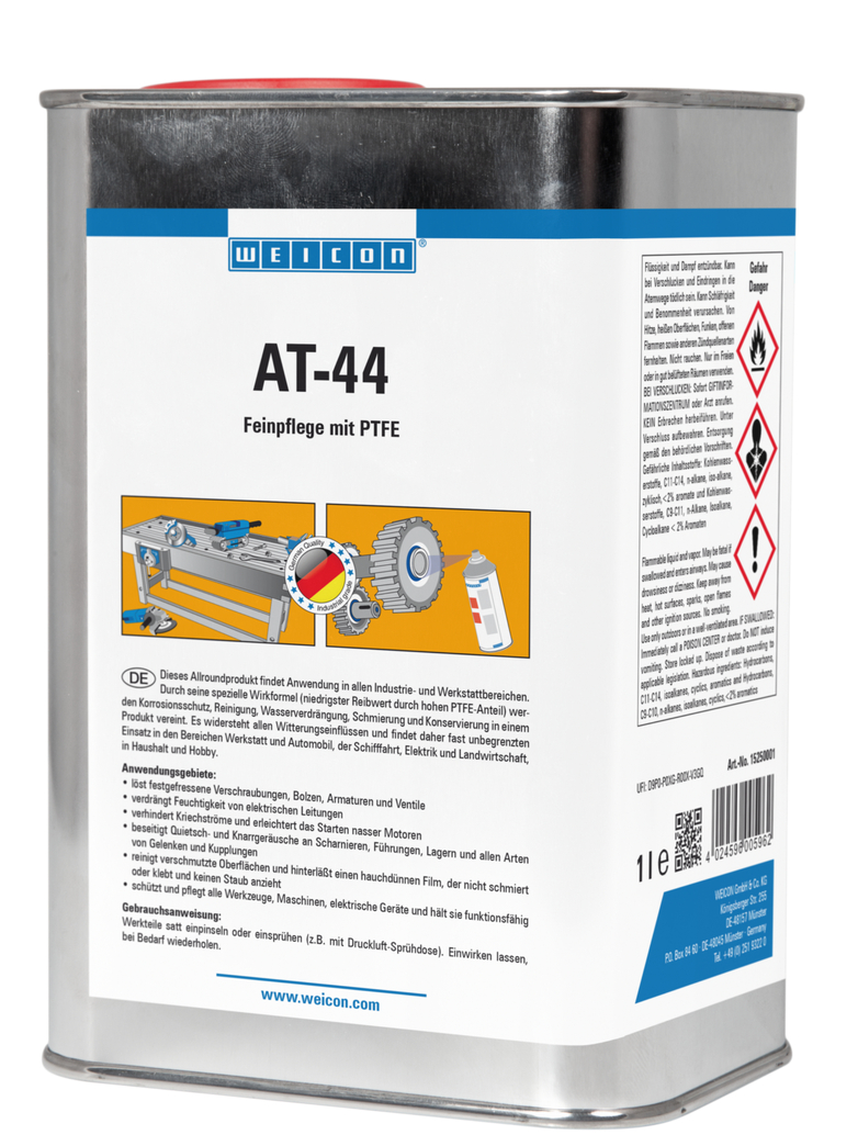 Líquido AT-44 Allround | produto multifuncional sem silicone com PTFE
