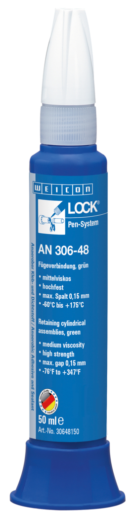 WEICONLOCK® AN 306-48 Retentor de Montagens Cilíndricas | resistência elevada, resistente a temperaturas elevadas, com aprovação para água potável