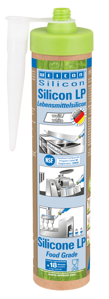 Silicone LP | vedante permanentemente elástico para o sector alimentar e da água potável