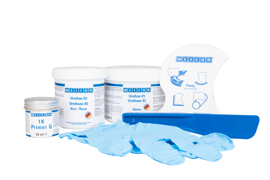 Kit para Reparação de Correias | composto de reparação e revestimento de poliureia para superfícies de borracha, embalagem de trabalho