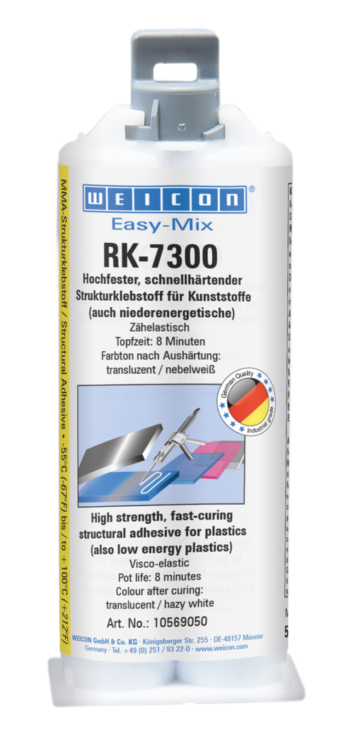 Adesivo Acrílico Estrutural Easy-Mix RK-7300 | adesivo acrílico estrutural para plásticos de baixa energia superficial
