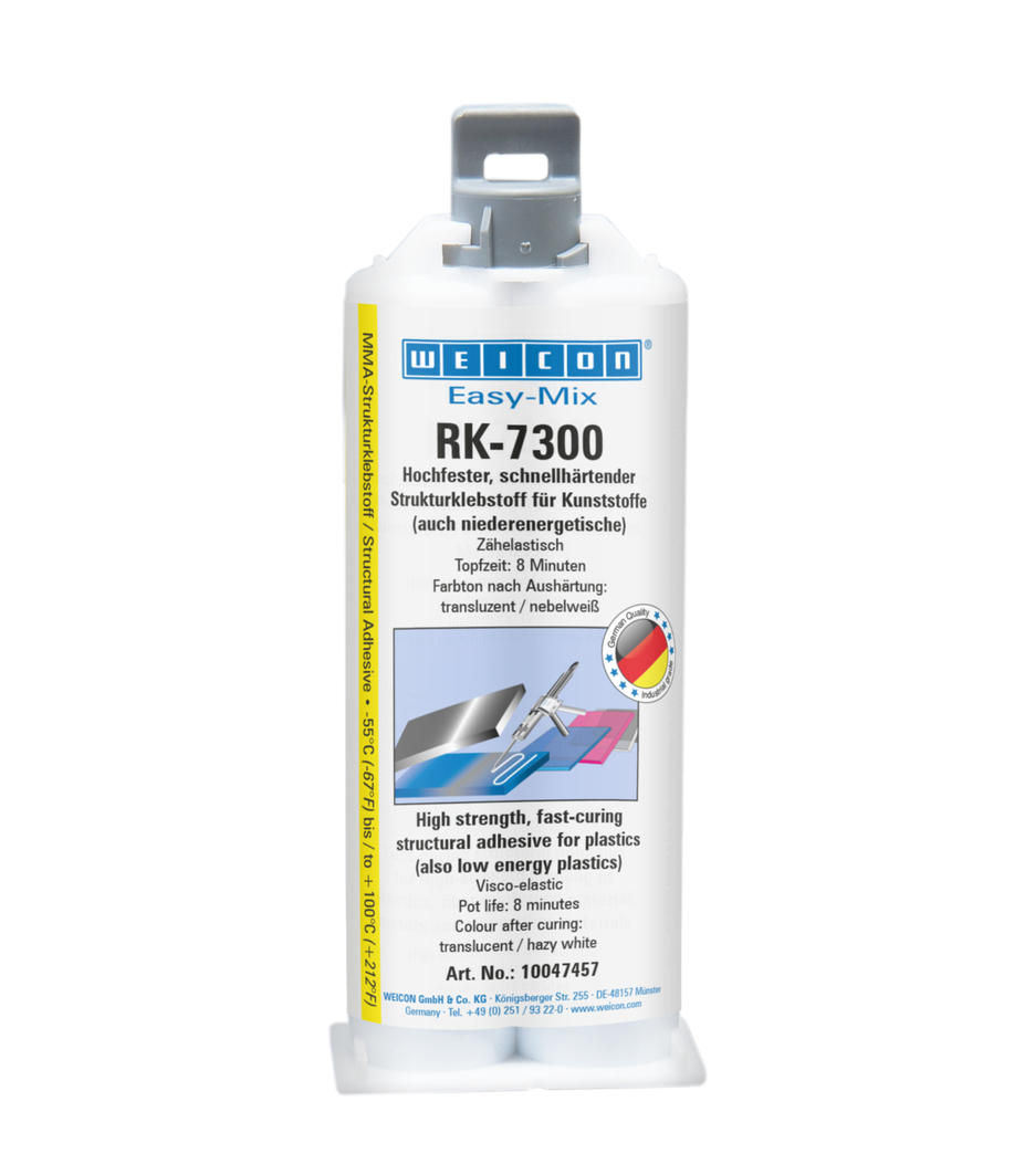 Adesivo Acrílico Estrutural Easy-Mix RK-7300 | adesivo acrílico estrutural para plásticos de baixa energia superficial