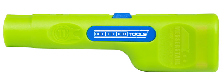 Coax-Stripper No 1 F Plus Green Line - adequado para conectores de parafuso F | ferramenta de descarne sustentável I para descarnar e retirar cabos coaxiais, incluindo auxiliar de destorcer