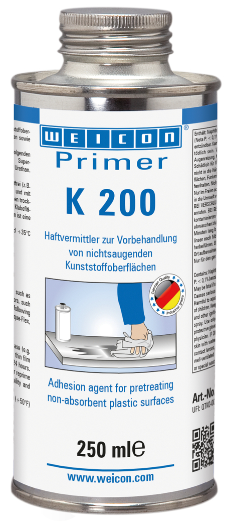 Primário K 200 | agente de ligação para superfícies de plásticos não absorventes